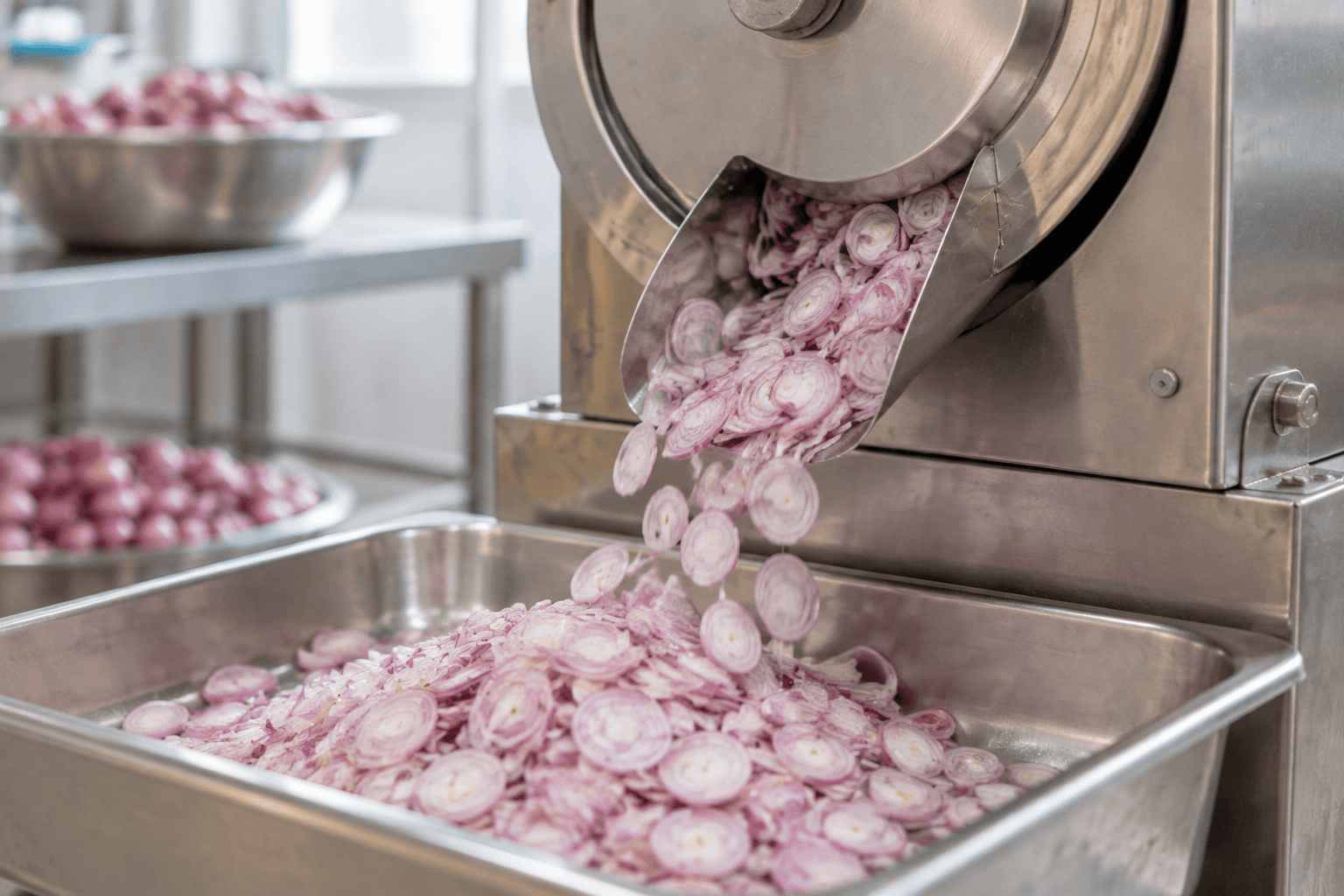 Tahap produksi: Iris tipis merata